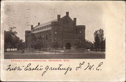 Armory and Gymnasium Madison, WI Postcard Postcard