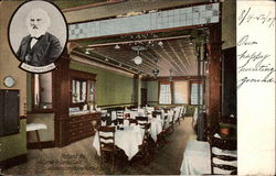 A Corner in Cordes Cafe, Adjoining Longfellow Mansion Postcard