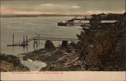 Shore Scene, Diamond Island Portland, ME Postcard Postcard