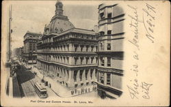 Post Office and Custom House Postcard