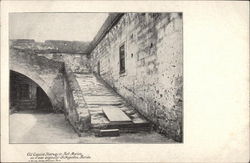 Old Coquina Stairway at Fort Marion St. Augustine, FL Postcard Postcard