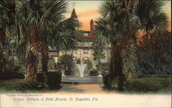 Ground of Hotel Alcazar St. Augustine, FL Postcard Postcard