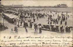Beach from Young's Pier Postcard