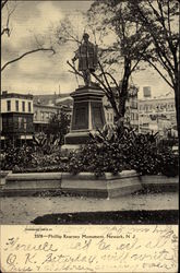 Phillip Kearney Monument Newark, NJ Postcard Postcard