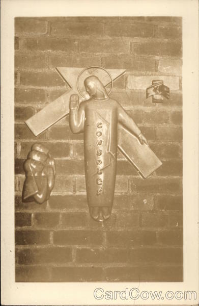 Modern Rendition of Jesus and Cross Religious