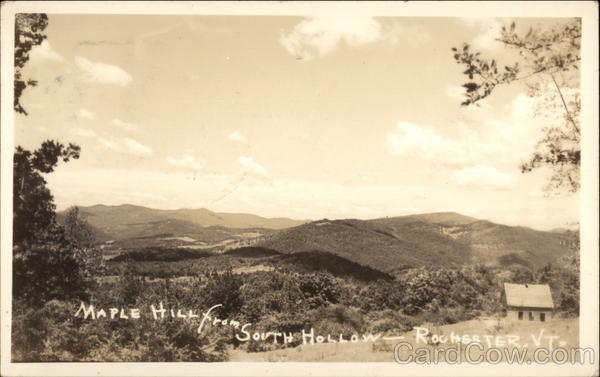 Maple Hill from South Hollow Rochester Vermont