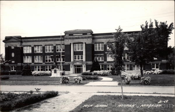 View of High School Building Norfolk Nebraska