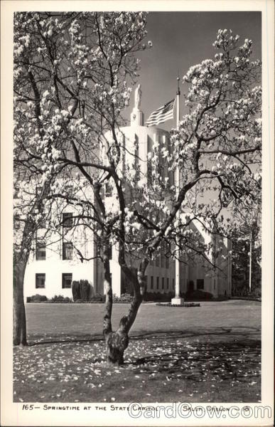 Springtime at the State Capitol Salem Oregon