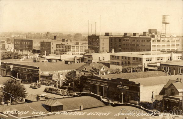 Birdseye view of Wholesale District Salina Kansas