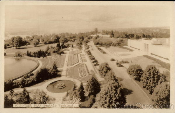 Aerial View of Volunteer Park Seattle Washington