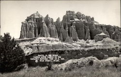 Chapel in the Wilds, Castle Butte Canyon in the Badlands National Park Postcard