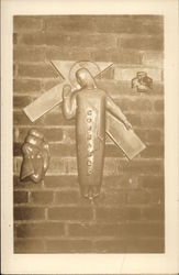 Modern Rendition of Jesus and Cross Postcard