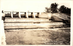 The Dam, State Fish Hatchery Baldwin, MI Postcard Postcard