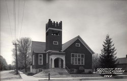 The Seventh Day Baptist Church in White Cloud, Michigan Postcard Postcard