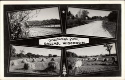 Rural Scenes, Greetings from Dallas Postcard