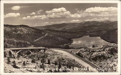 Donner Summit Bridge & Donner Lake California Postcard Postcard