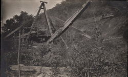 Steam Shovel at Work Postcard