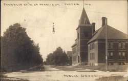 Franklin St. W. of Francis St., Public Shcool Porter, IN Postcard Postcard