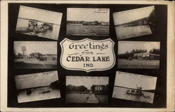 Greetings from Cedar Lake Postcard