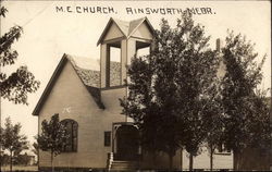 M.E. Church Ainsworth, NE Postcard Postcard