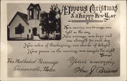 A Joyous Christmas and a Happy New Year Ainsworth, NE Postcard Postcard