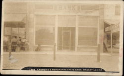 Farmer's & Merchants State Bank Macksville, KS Postcard Postcard