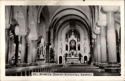 St. Fidelis Church Victoria, KS Postcard Postcard