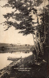 Lake Scene from a Cottage Postcard