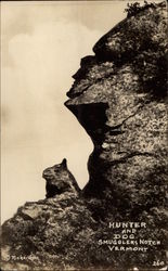 Hunter and Dog, Smugglers' Notch   Postcard