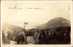 Harvey's Lake West Barnet, VT Postcard Postcard