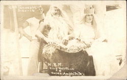 USS Tennessee, HRM King Neptune & Queen Amphitrite Postcard