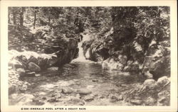 Emerald Pool After a Heavy Rain Fryeburg, ME Postcard Postcard