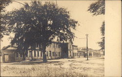View of Railroad Tracks & Factory Buildings Postcard Postcard