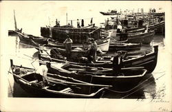 Boats on the Beach Postcard