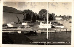 At Anchor - Crescent Yacht Club Postcard