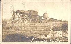 End of Train Tracks Postcard