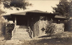 Rustic Cottage in the Woods Postcard