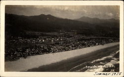 Seaside and Foot Hills From the Air, 1935 Landscapes Postcard Postcard