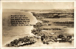 View of East End Lake Ontario, Selkirk Shores Park Pulaski, NY Dwight Church Postcard Postcard