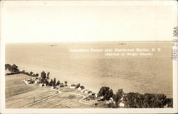 Aerial View of Lakeshore Camps Postcard