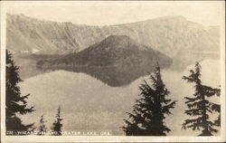 Wizard Island Crater Lake National Park, OR Postcard Postcard