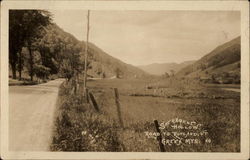 Road to Rutland, Green Mountains Sherburne, VT Postcard Postcard