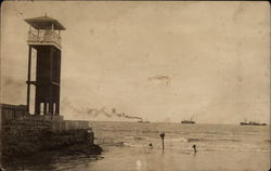 Signal Light on Lake Erie Postcard