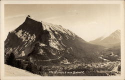 Mt. Rundle and Banff Postcard