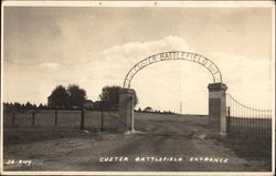 Custer Battlefield Entrance Montana Postcard 