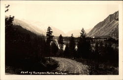 East of Thompson Falls Postcard