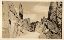 A Drive Near Sylvan Lake in the Black Hills Postcard