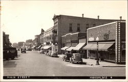 Main Street Hudson, WI Postcard Postcard