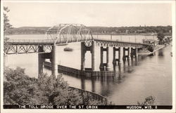 Toll Bridge over the St. Croix River Postcard