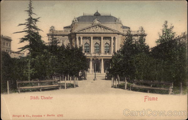 Stadt. Theater Fiume Italy